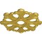 Ekena Millwork Angel Ceiling Medallion (Fits Canopies up to 4 3/8"), 20 7/8"OD x 3 5/8"ID x 1"P, Rich Gold CM20ANRGS - alternate 4